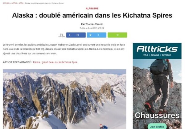 Alaska: Doublé Américain Dans Les Kichatna Spires