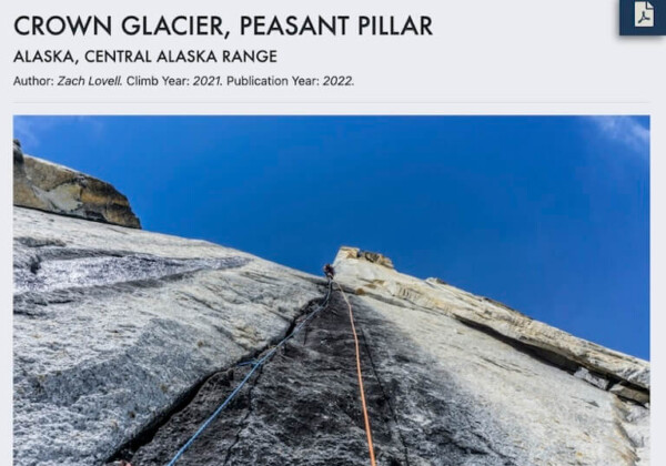 Crown Glacier Peasant Pillar 2021