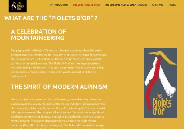 Piolet d’Or – Significant Ascent 2023